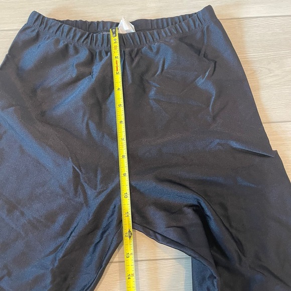 The Body Co. Black Stirrup Leggings Nylon Lycra Spandex Dance XL - Picture 5 of 6